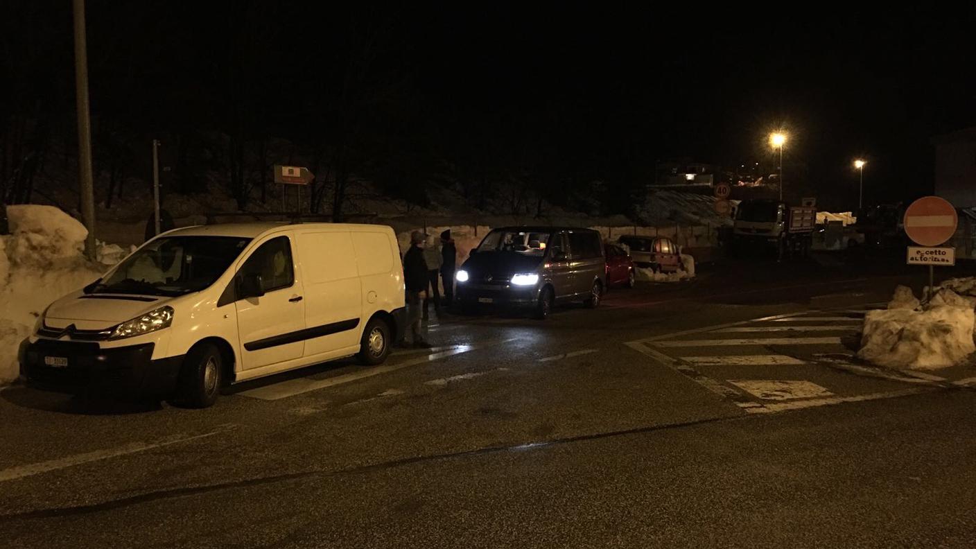 A Castelli verso le 20.30 di martedì