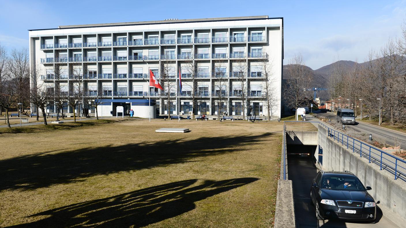 L'uscita dell'autosilo dell'OBV a Mendrisio