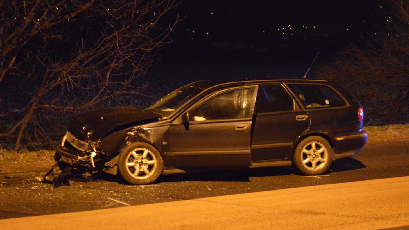La seconda auto coinvolta nell'incidente a Contone