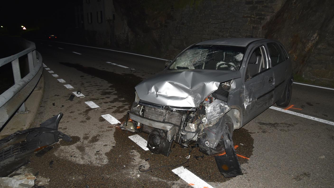 I due veicoli distrutti in seguito all'incidente 
