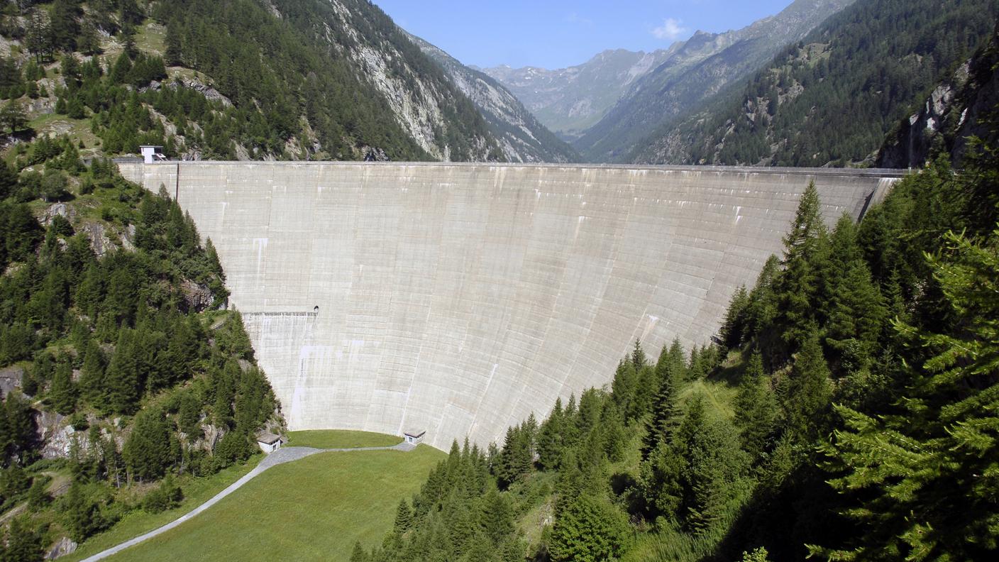 La diga del Sambuco come si presenta oggi