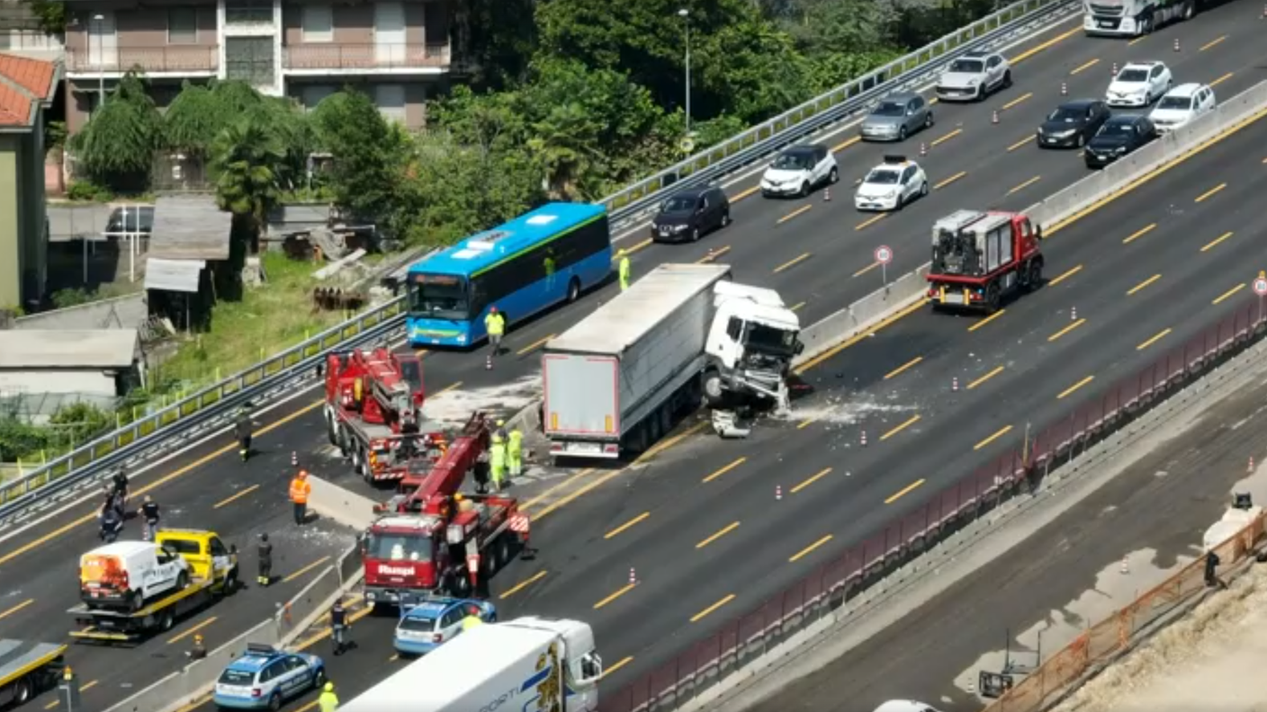 L'incidente si è verificato all'altezza di Lainate