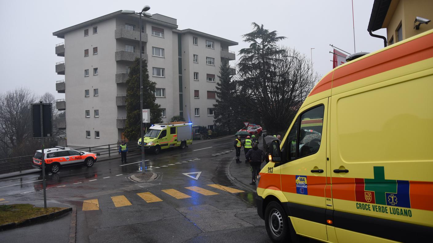 La palazzina interessata dalla fuga di gas