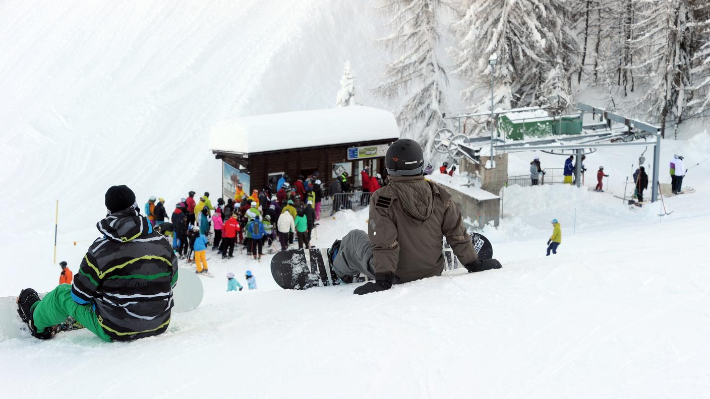 La slavina ha raggiunto le piste