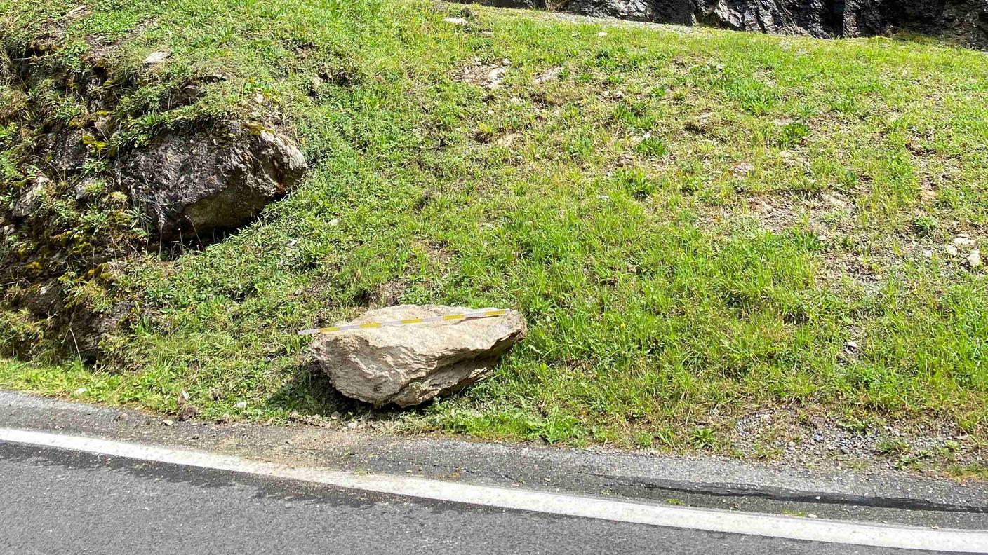 Un'immagine scattata sulla strada del Passo