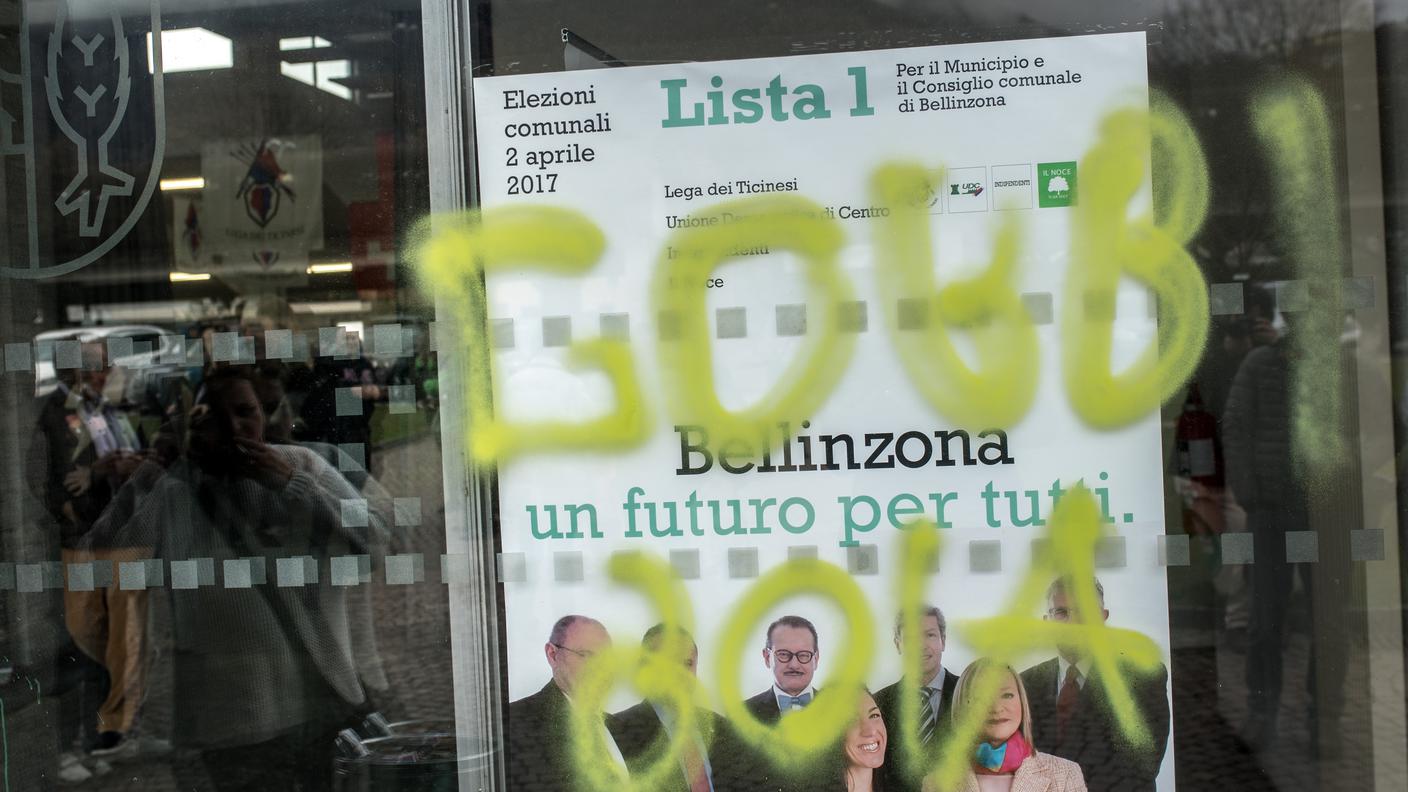 Graffito contro Gobbi
