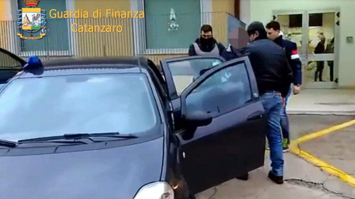 Uno degli arresti avvenuti in Calabria lo scorso gennaio