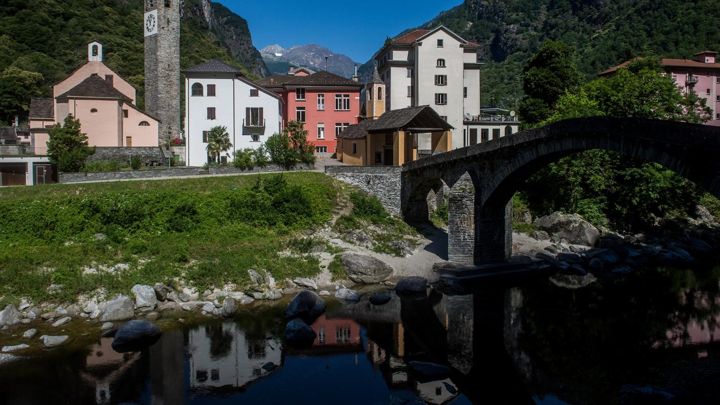 Il ponte romano sul Maggia a Bignasco
