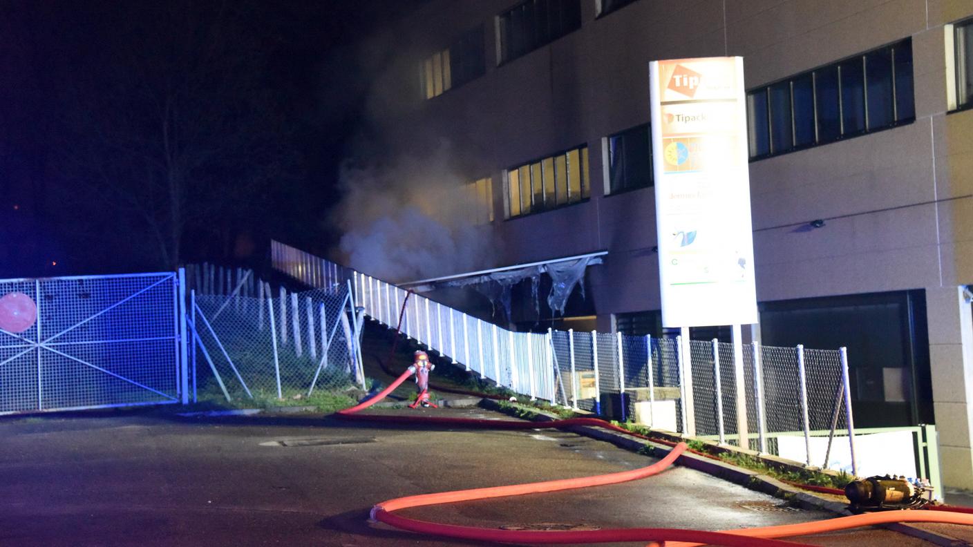 L'immobile interessato dall'incendio