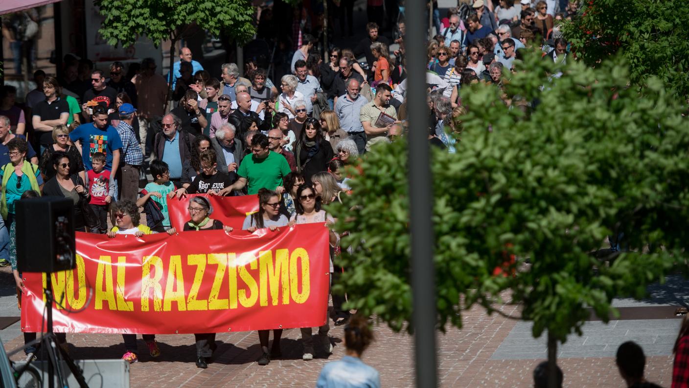 Un momento del corteo
