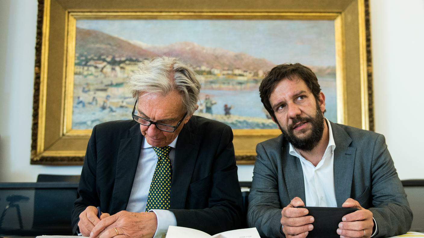 Mario Timbal e il presidente Marco Solari