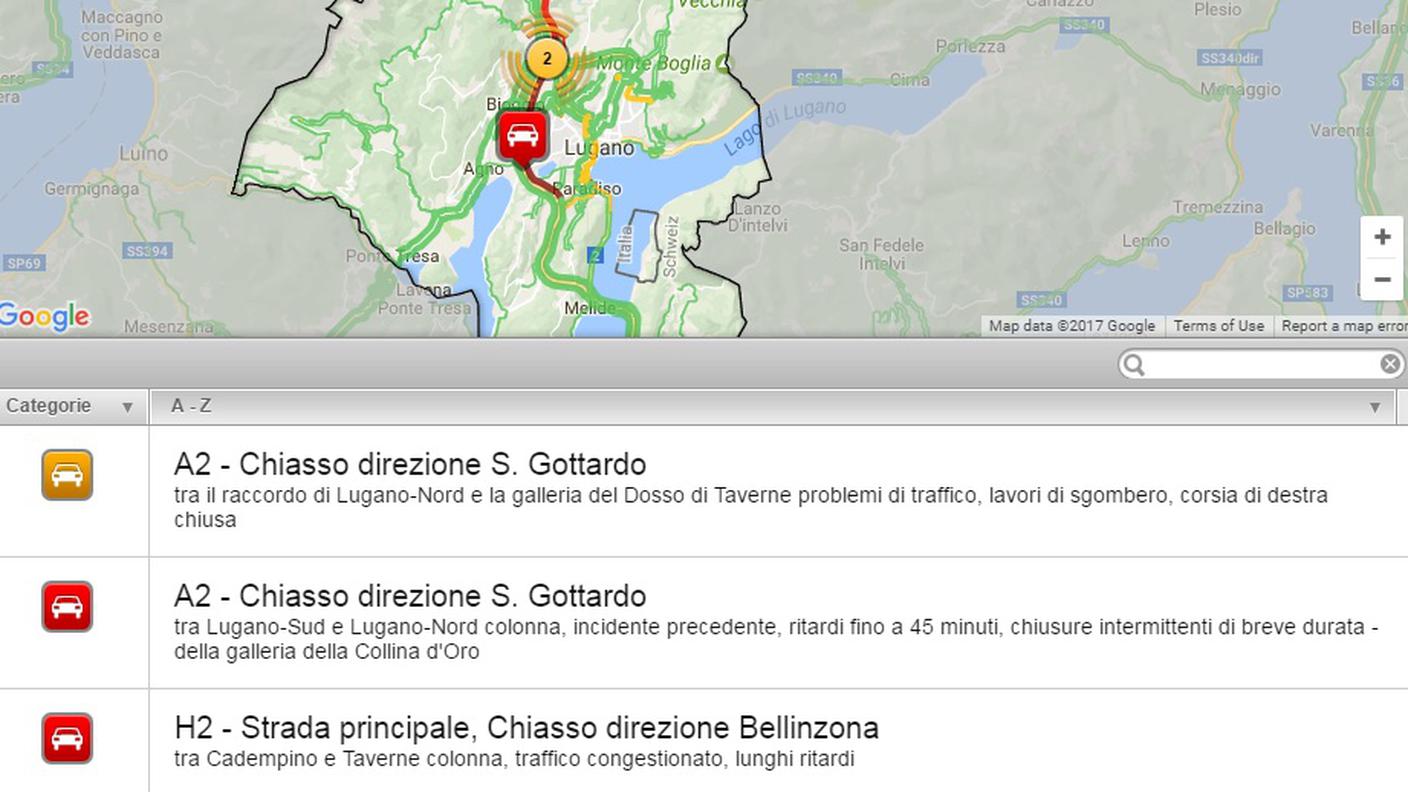 I disagi rilevati da Viasuisse