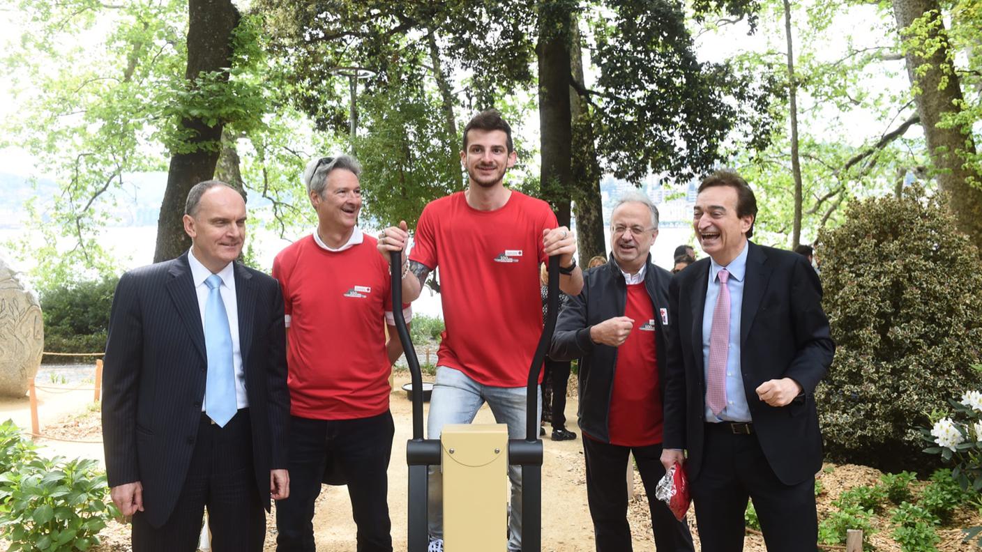 Anche il pilota Alex Fontana ha provato gli attrezzi