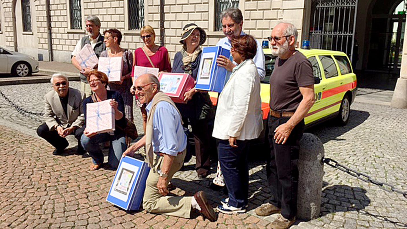 La consegna a Bellinzona