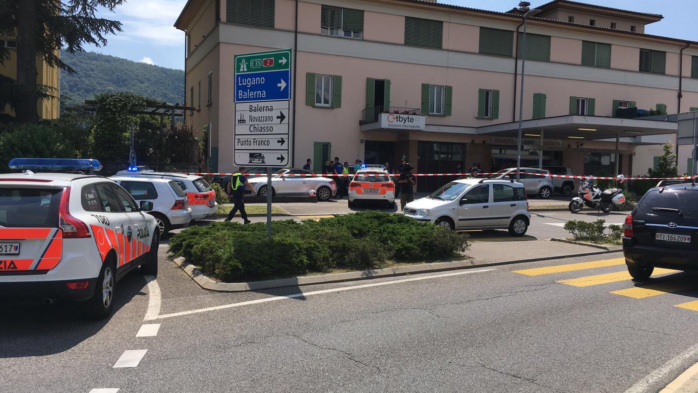 Il luogo della tentata rapina a Chiasso