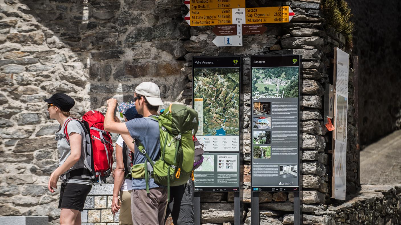 Turisti, zaino in spalla