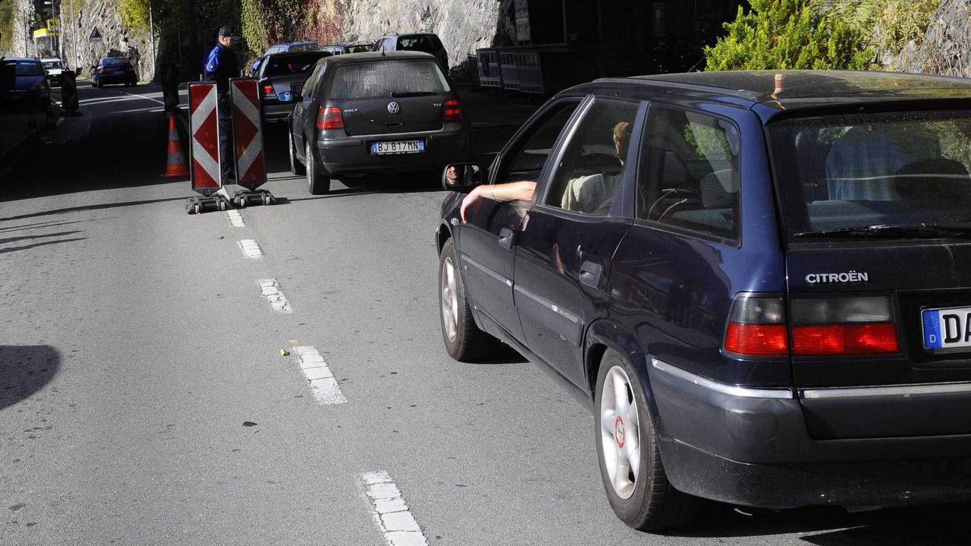 L'incidente è avvenuto sulla strada cantonale che da Gandria va a Castagnola