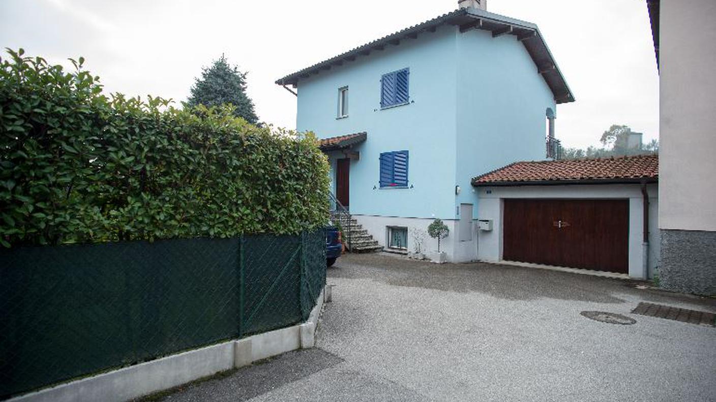 La villetta di Stabio dove viveva la vittima
