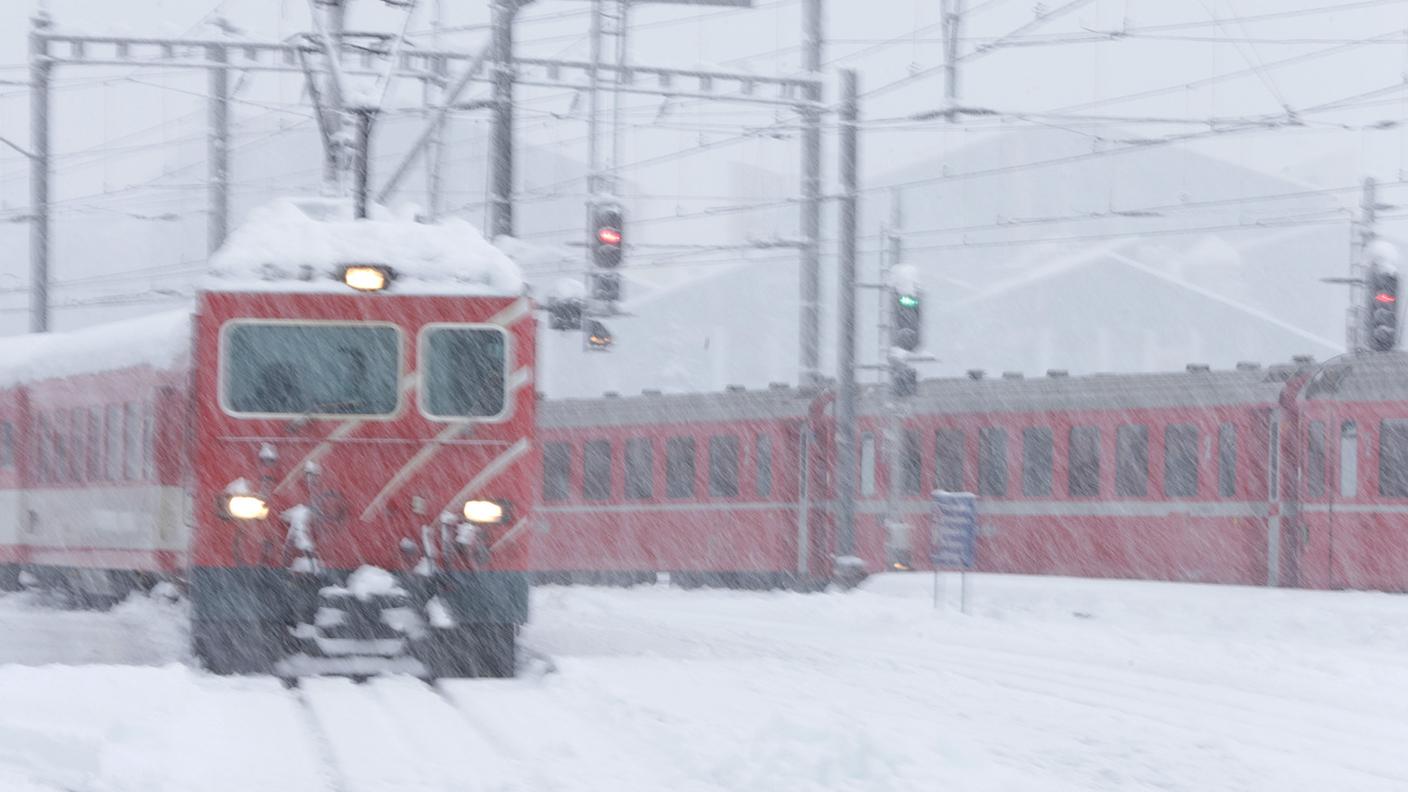 Il maltempo blocca la Ferrovia retica