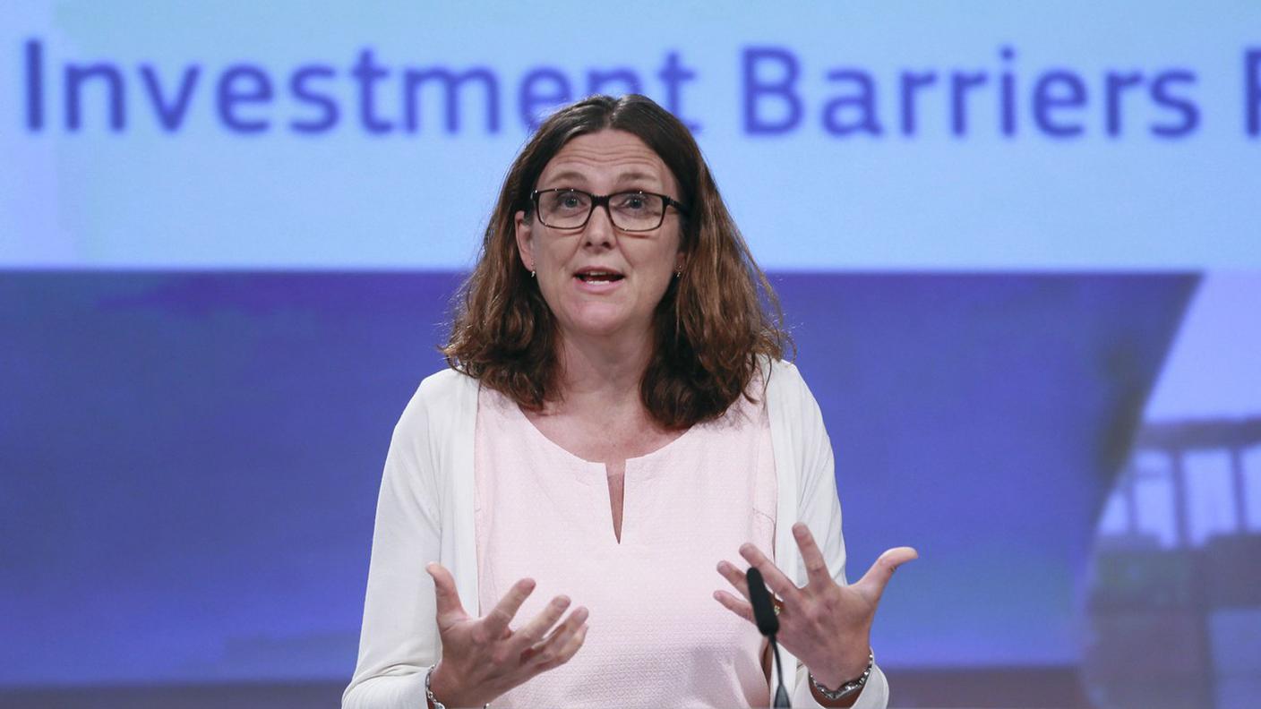 Per Cecilia Malmstrom, commissaria europea per il commercio, ancora troppi ostacoli in Svizzera