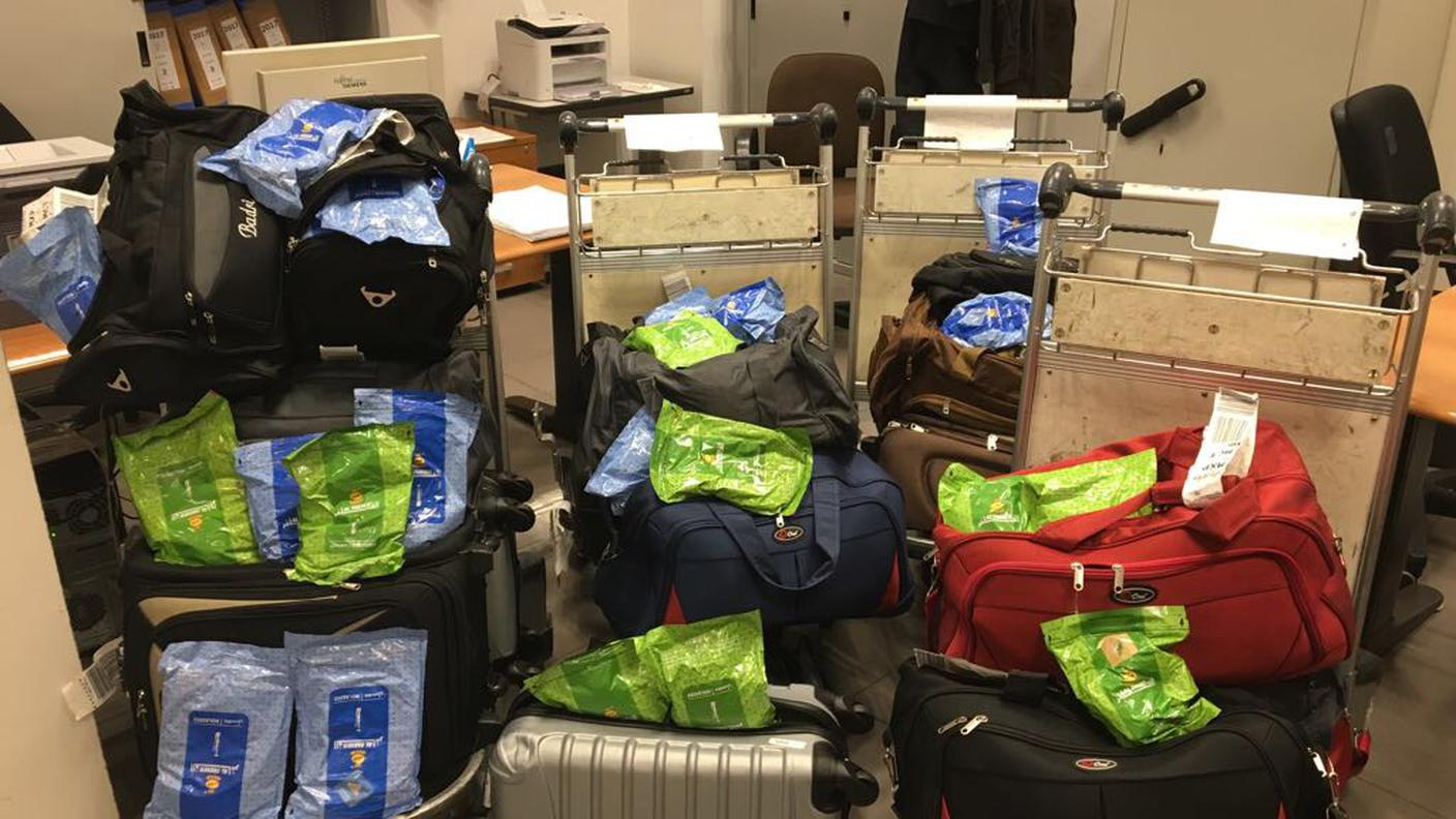 I bagagli dove la merce veniva trasportata