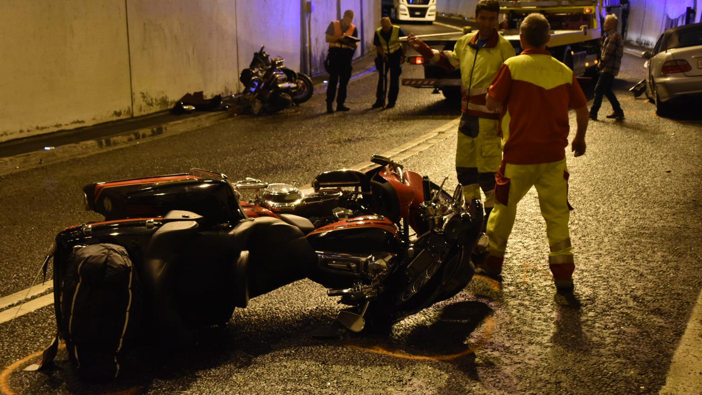 I mezzi coinvolti nell'incidente