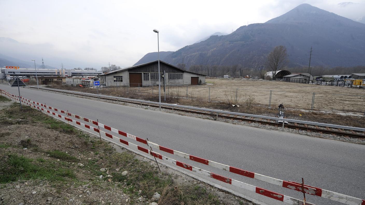 La zona industriale di Arbedo-Castione dove dovrebbe sorgere l'impianto