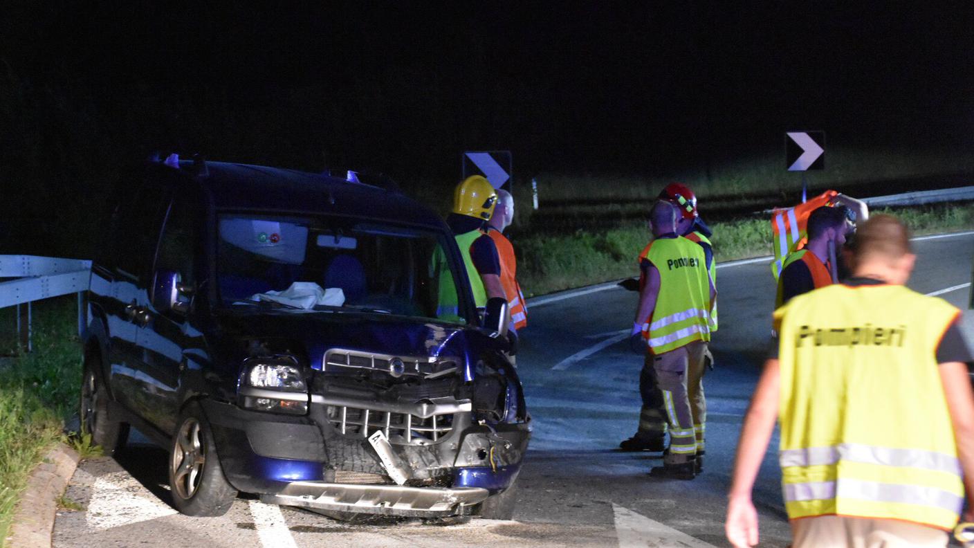 La vettura accidentata
