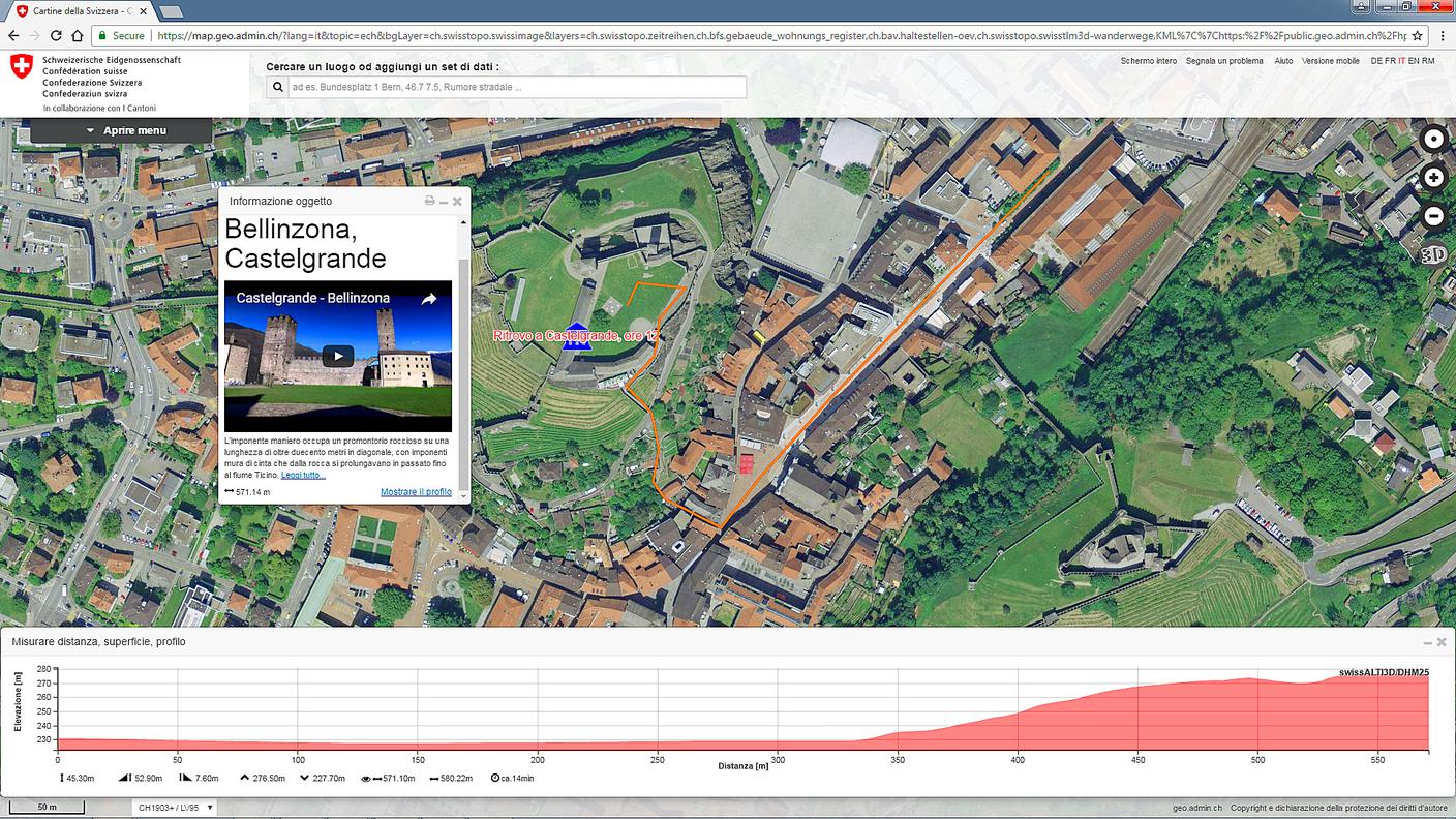 Ecco come appare la mappa a chi apre il link della condivisione