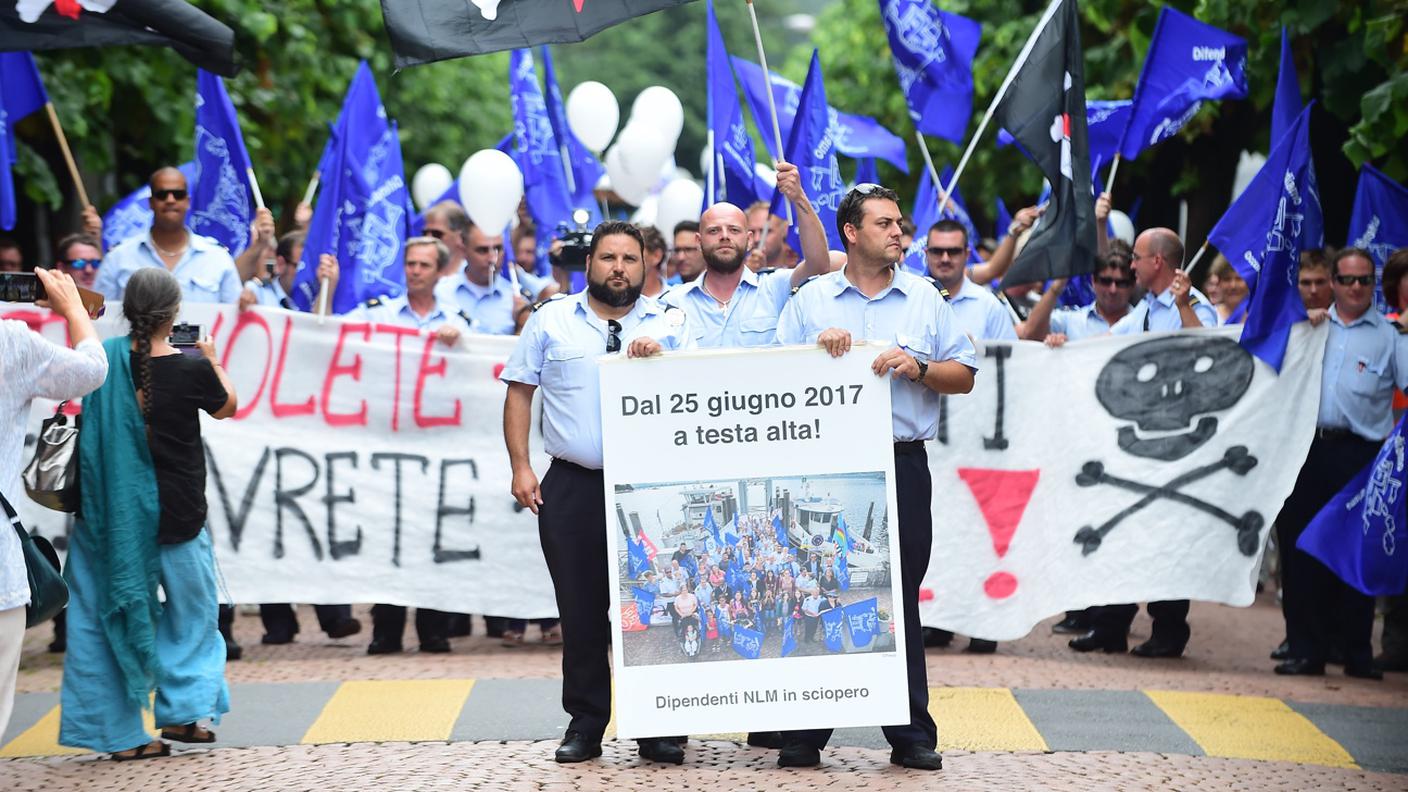 Un'immagine scattata martedì a Bellinzona