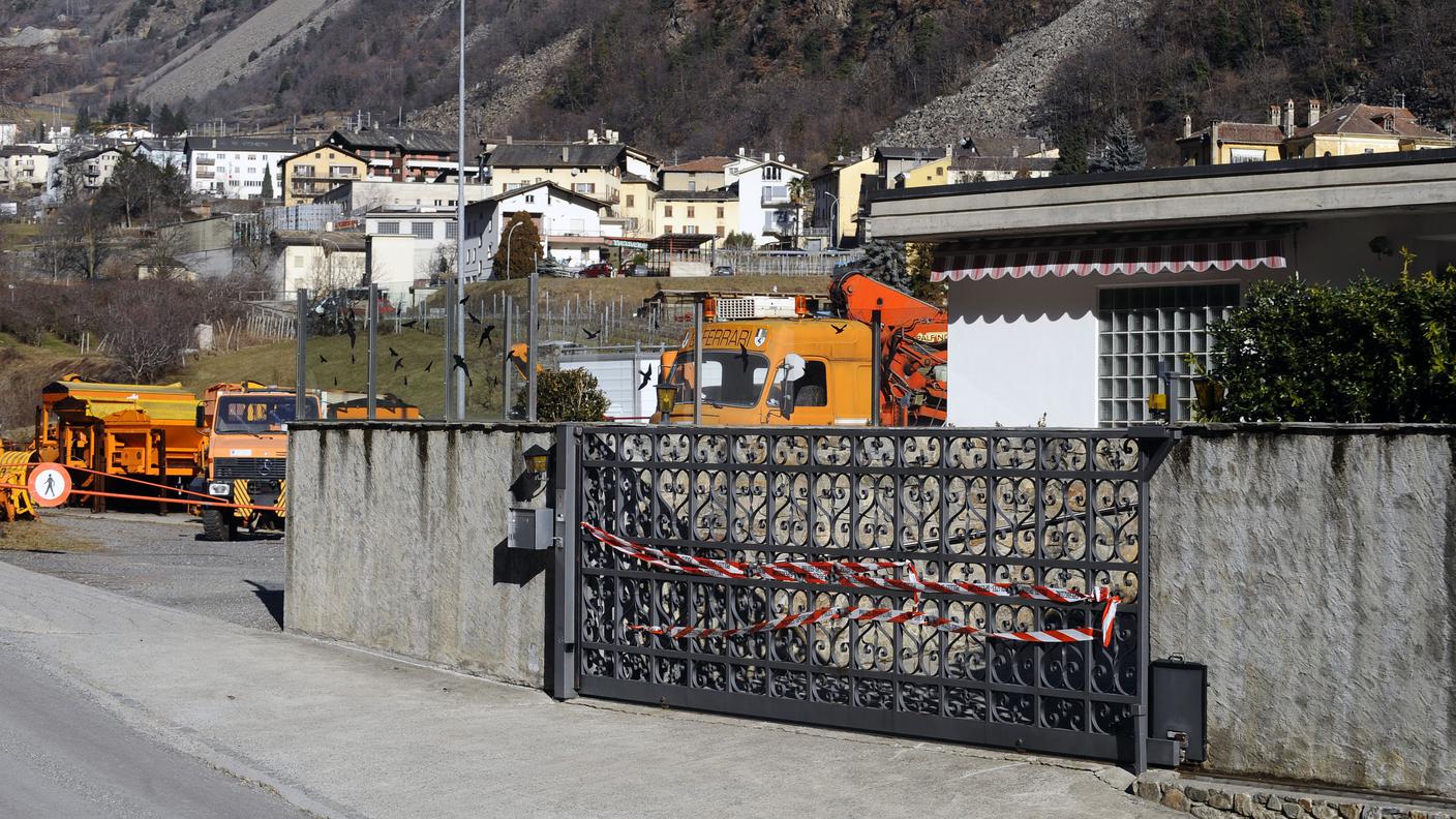 La casa dei coniugi Ferrari, teatro del duplice omicidio