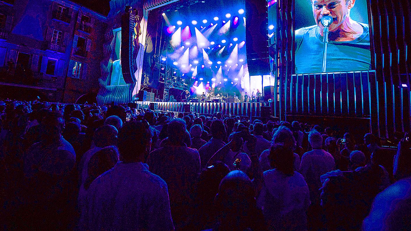 Sting agita Piazza Grande a Locarno