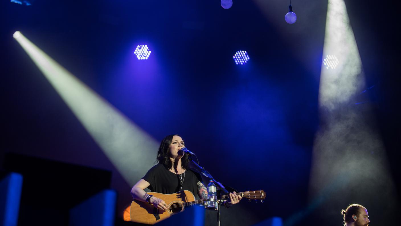 Il concerto di Amy Mcdonalds in Piazza Grande a Locarno