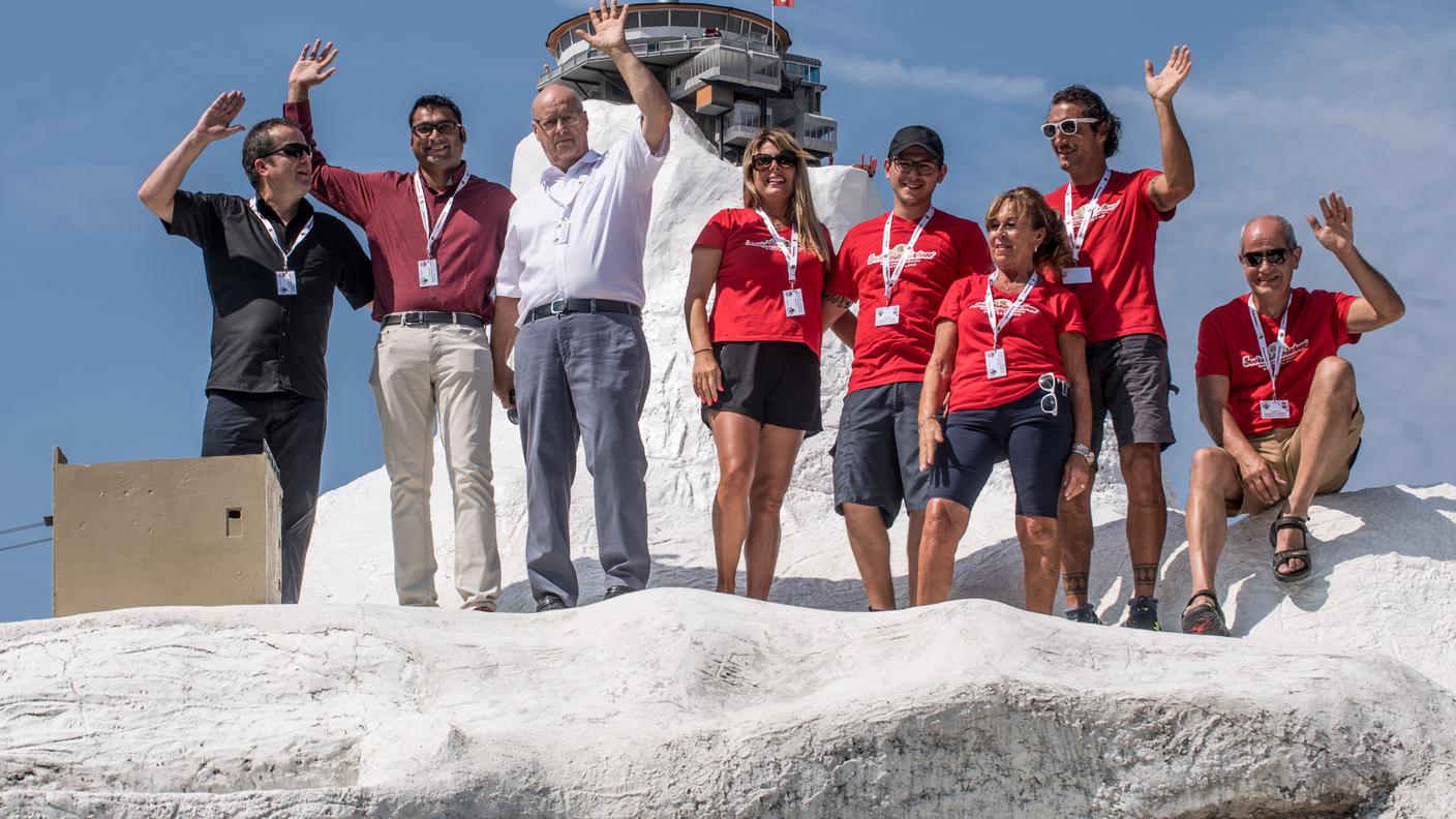 L'inaugurazione del modello a Swissminiatur