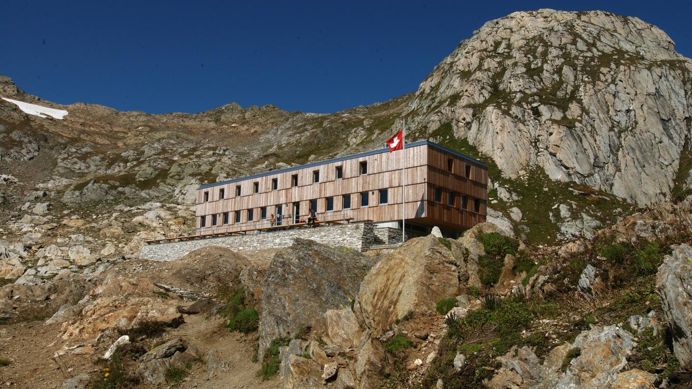 La capanna Cristallina, in Valle Bedretto, è la più capiente in Ticino