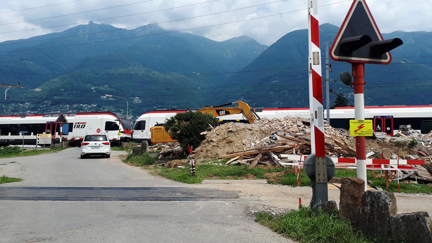 Una foto dopo l'abbattimento