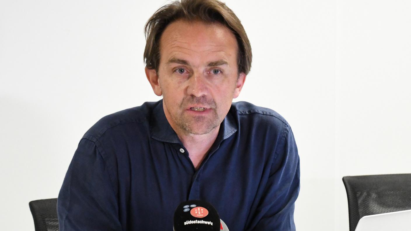 Christian Gartmann del Motorfluggruppe Engadin, a cui apparteneva l'apparecchio