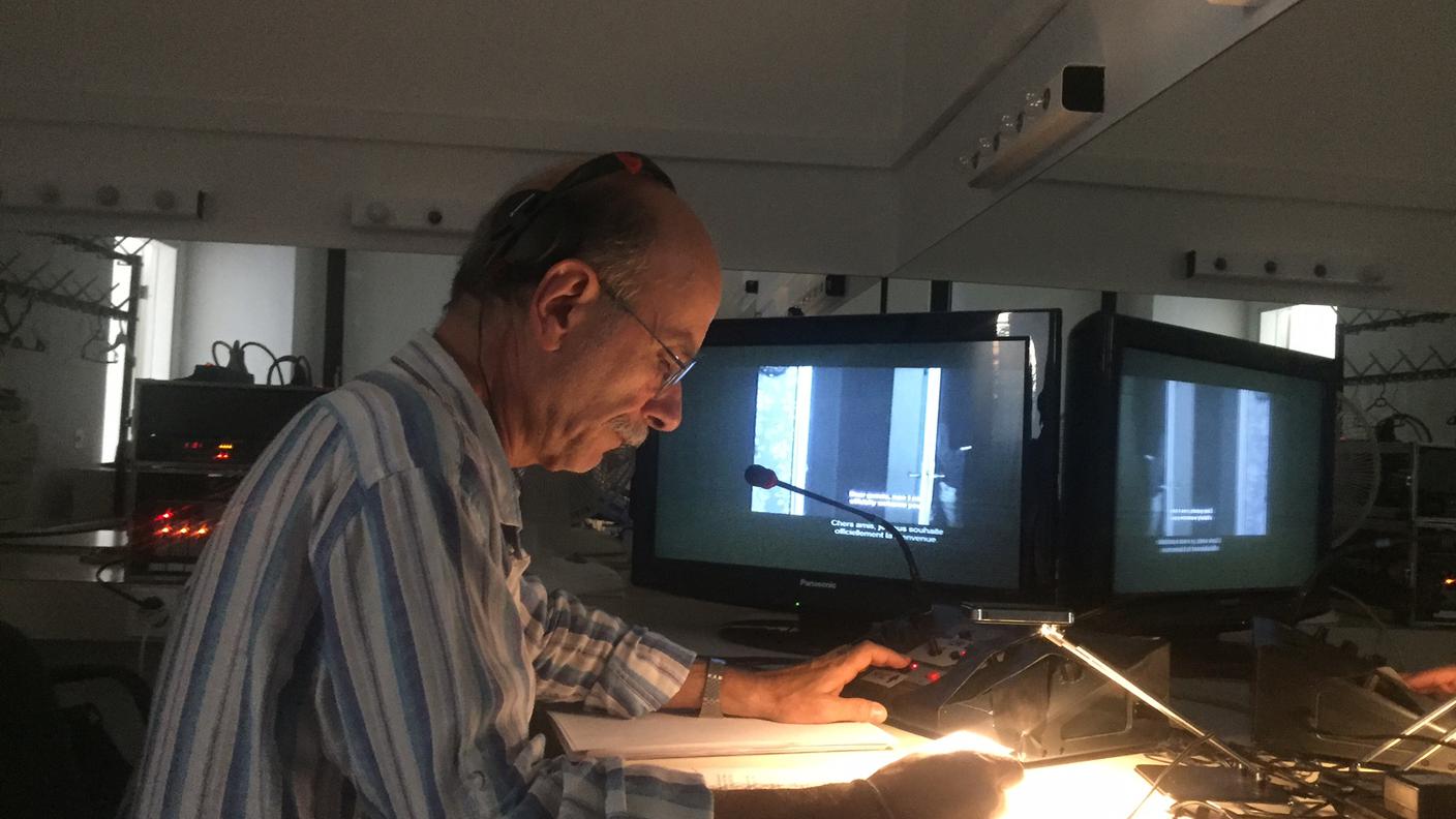 Alberto Cacopardo al lavoro