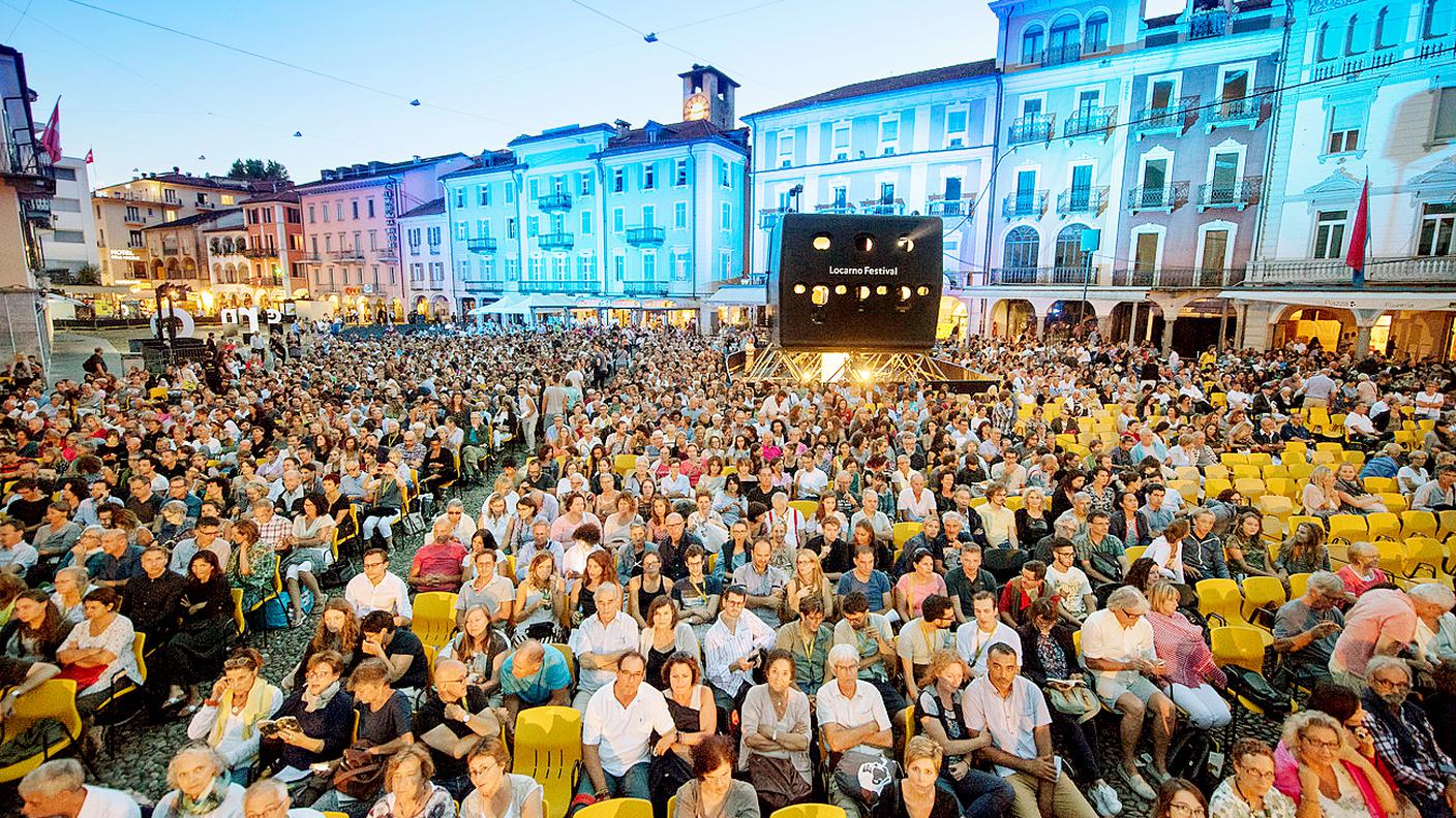 Piazza Grande a Locarno, 6 agosto 2017