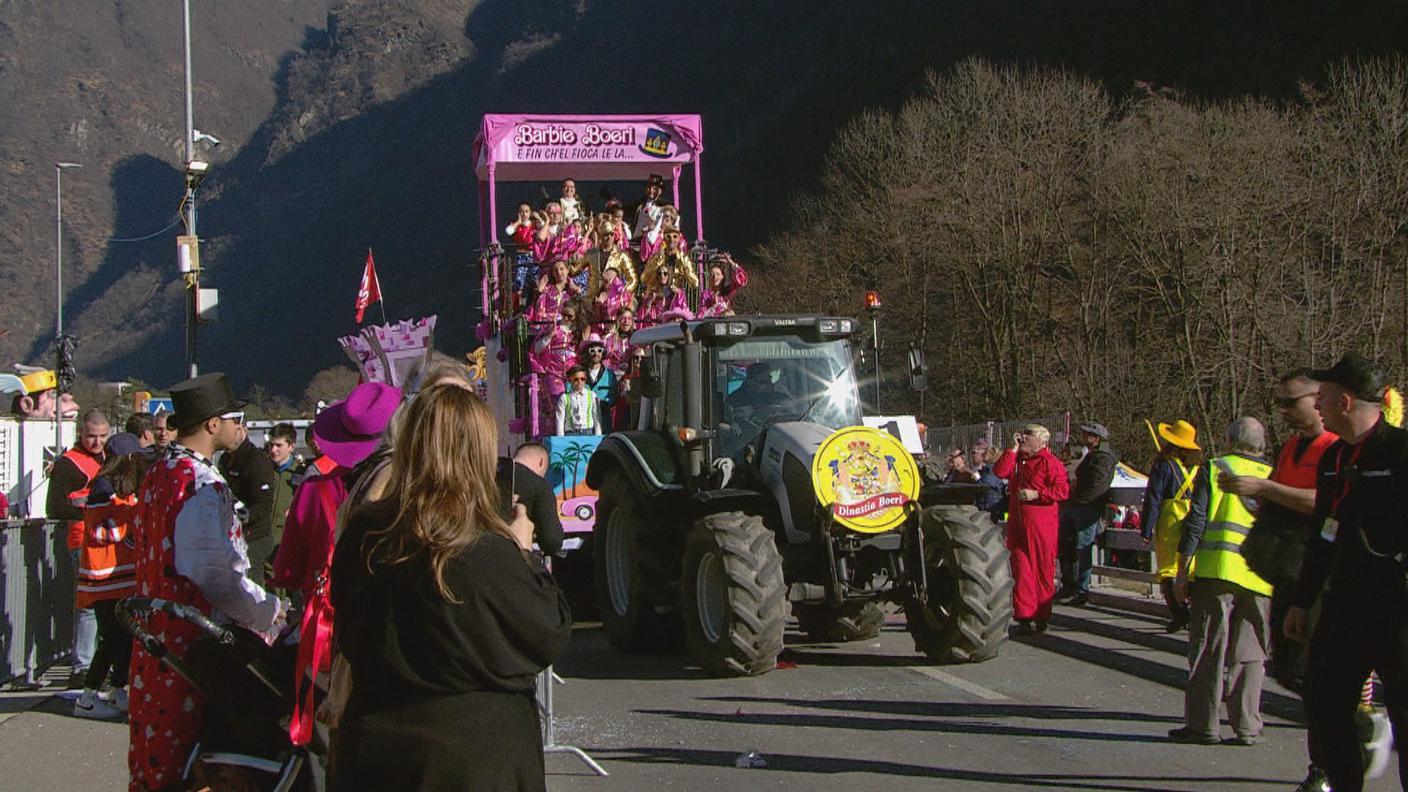 Un momento dell'applaudito corteo di sabato 