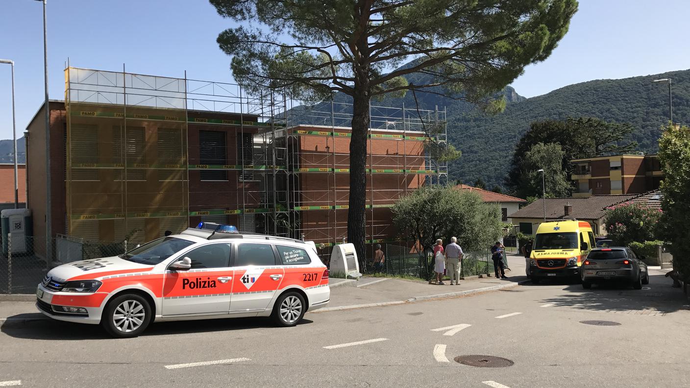 La zona dove è avvenuto l'incidente
