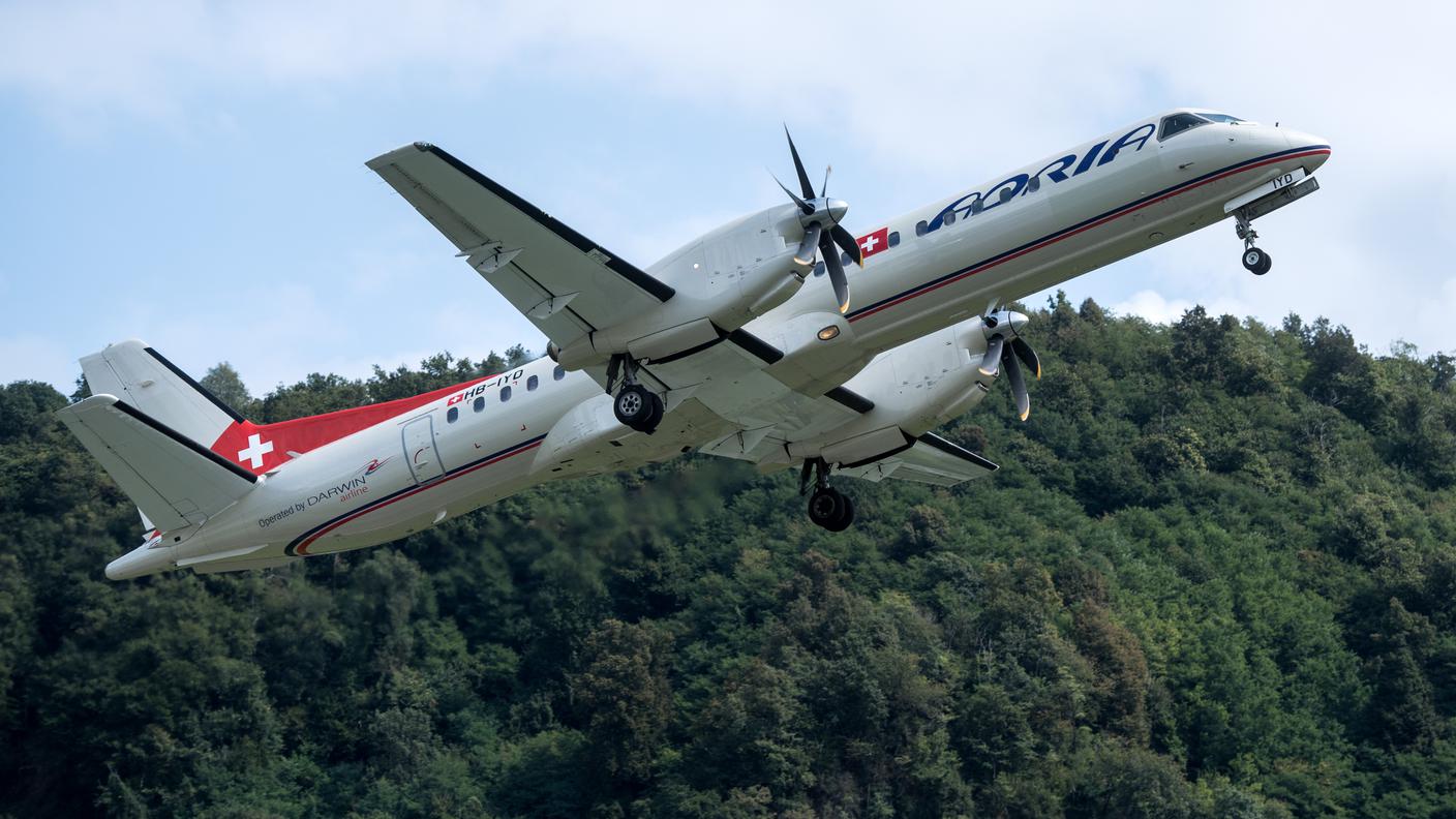 Il velivolo di Adria Airways decollato oggi. A Roma in 80 minuti