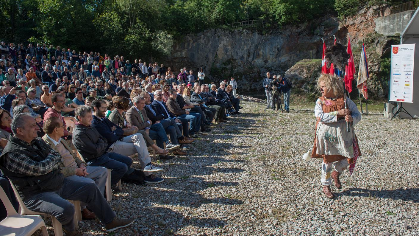 Un momento dello spettacolo di Gardi Hutter