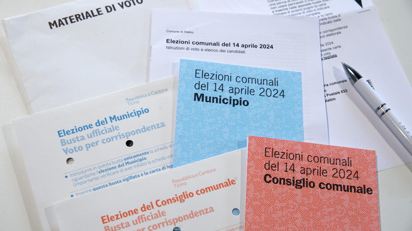 Materiale voto comunali Ticino 2024