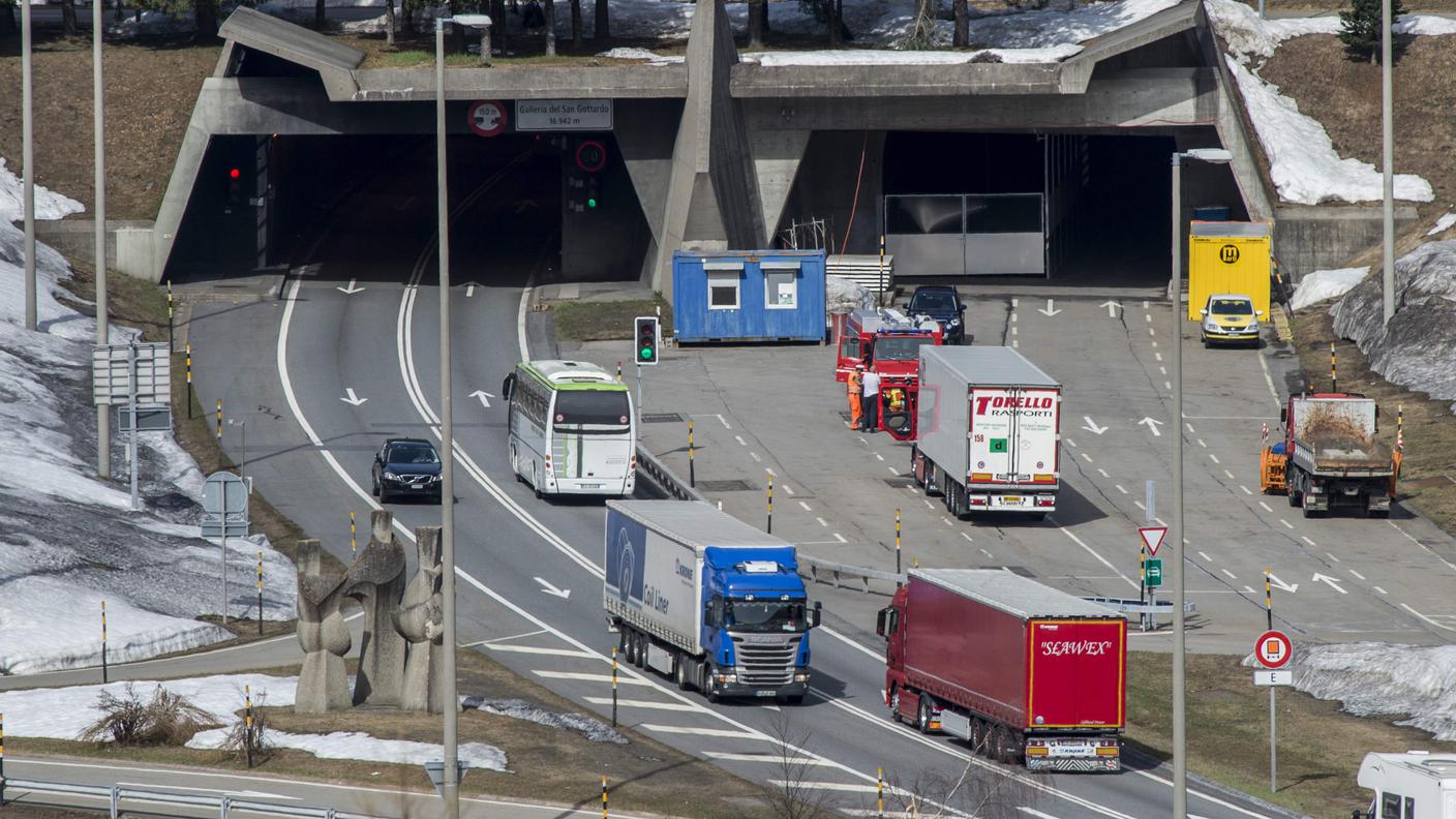 L'A2 sarà coperta dall'uscita del San Gottardo fino al tunnel di Stalvedro