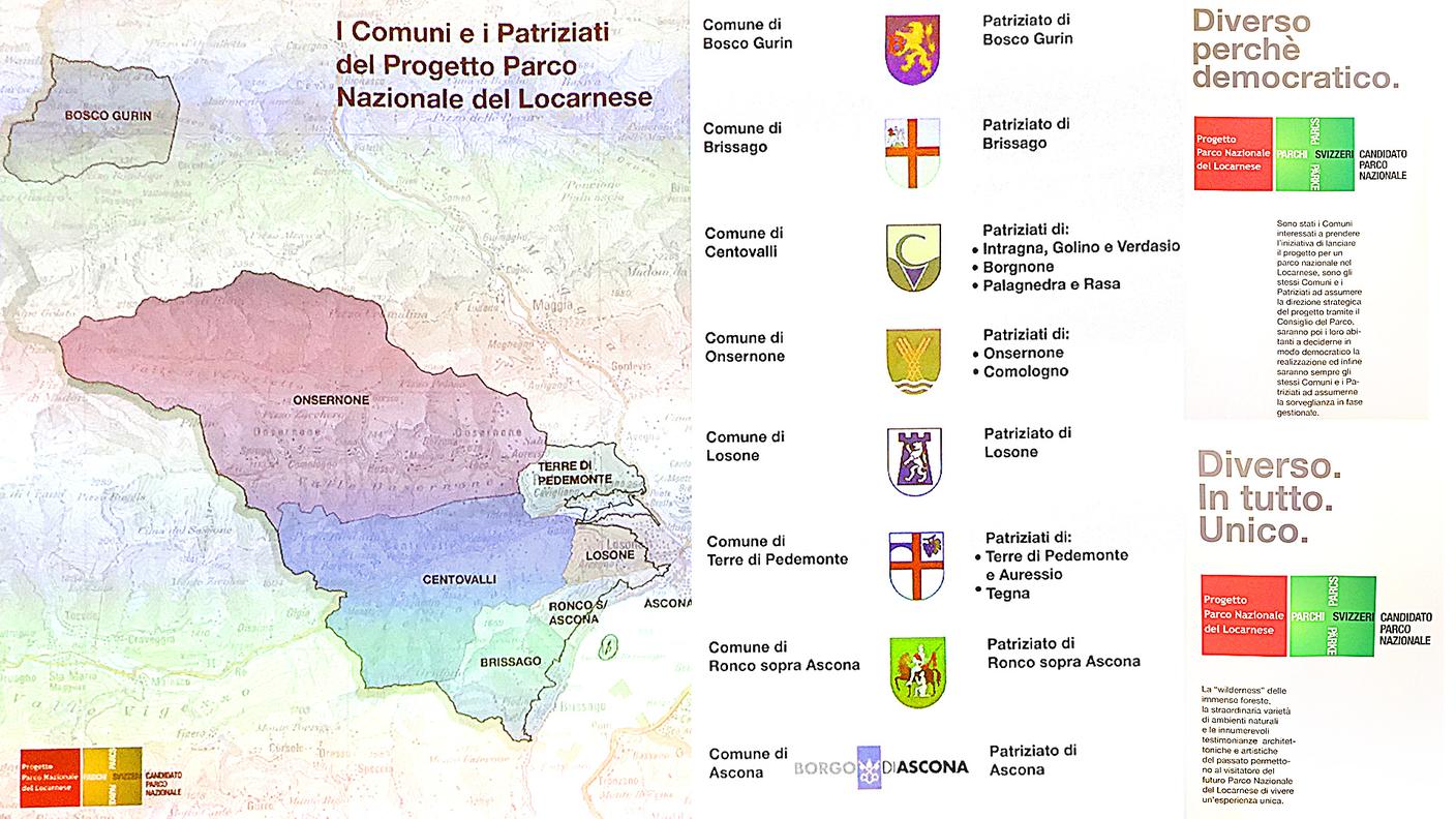 La mappa dei comuni coinvolti