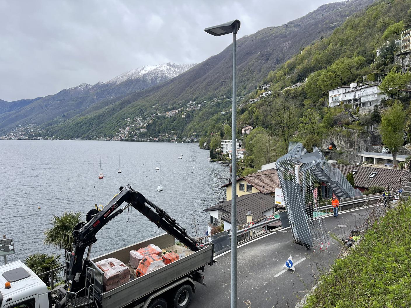 passerella caduta ad Ascona