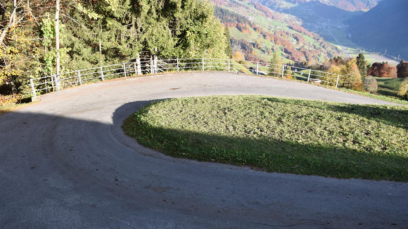 La curva dove i due sono rimasti feriti