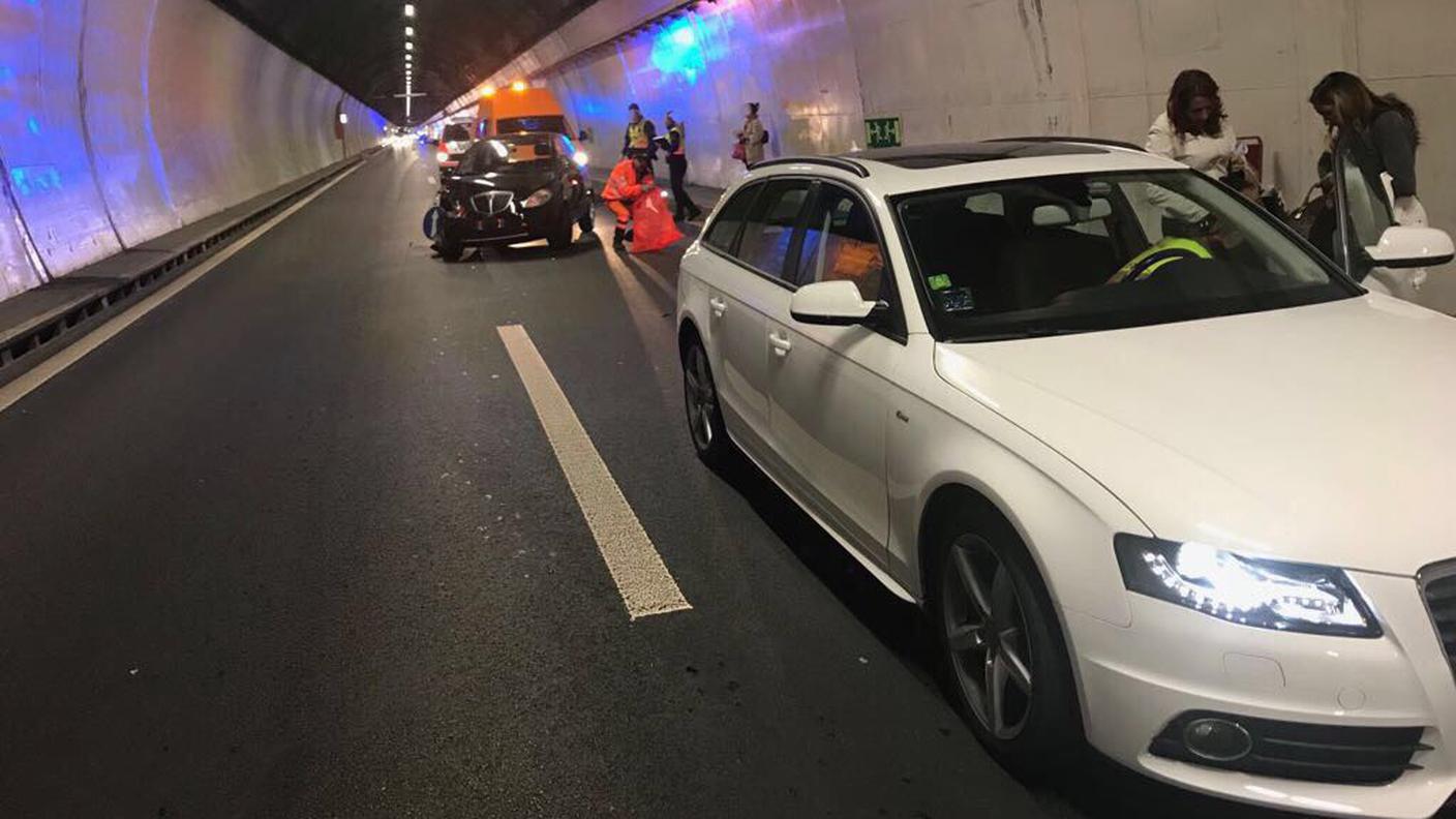 Un'immagine scattata sul luogo dell'incidente