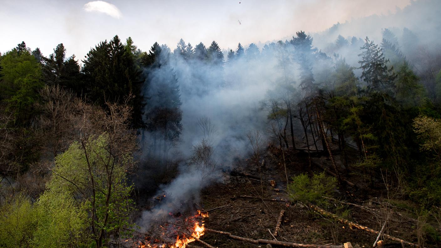L'incendio scoppiato in Leventina lo scorso aprile